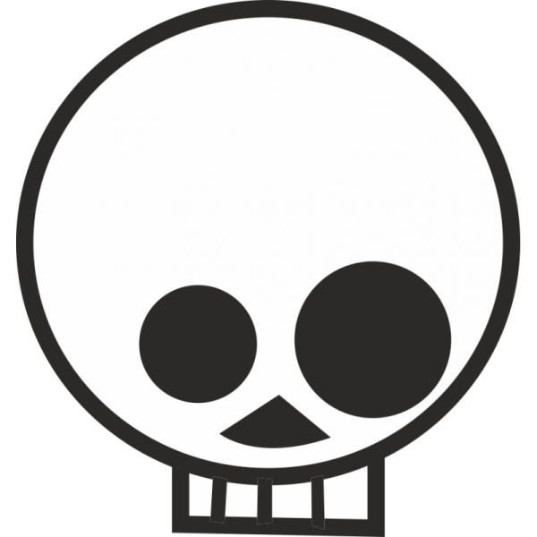 Стикер череп