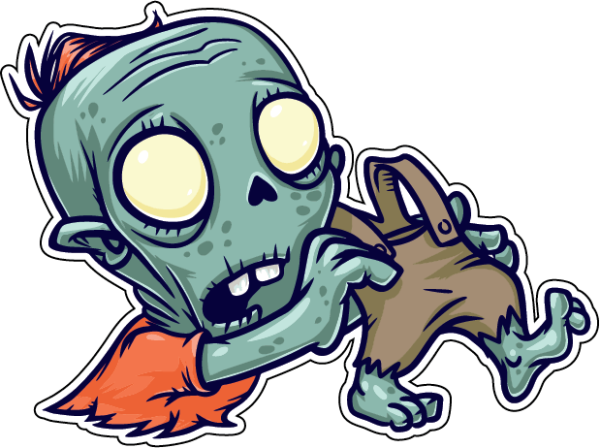 Зомби Стикеры телеграмм