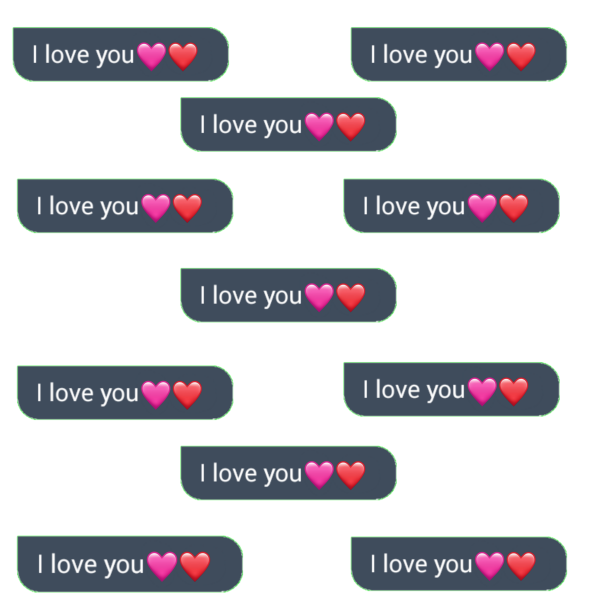 Сообщение без фона