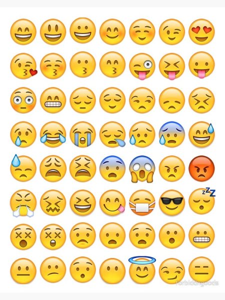 Смайлы на одном листе