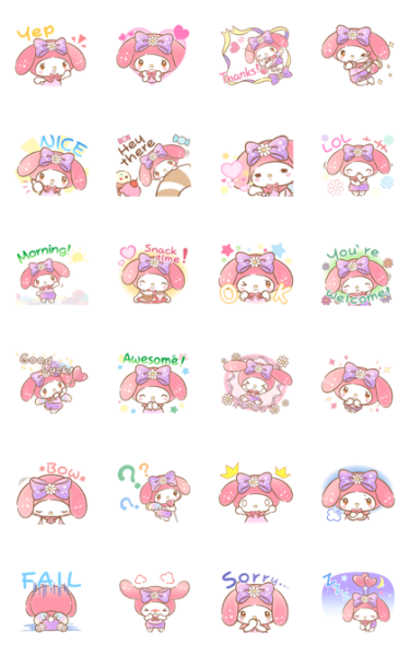 Хеллоу Китти Стикеры my Melody