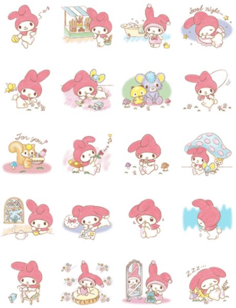 Хеллоу Китти Стикеры my Melody