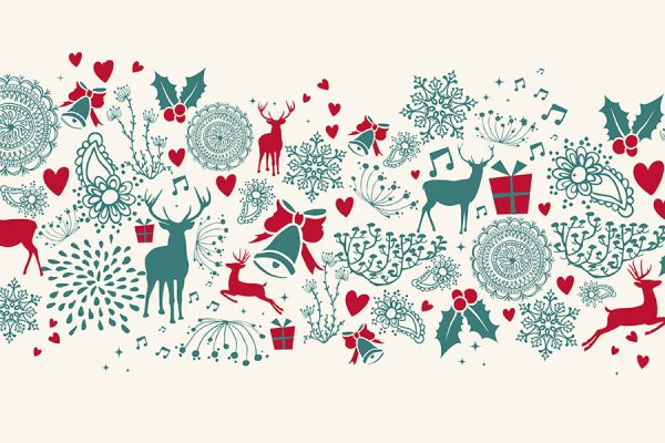 Паттерн новогодний узор