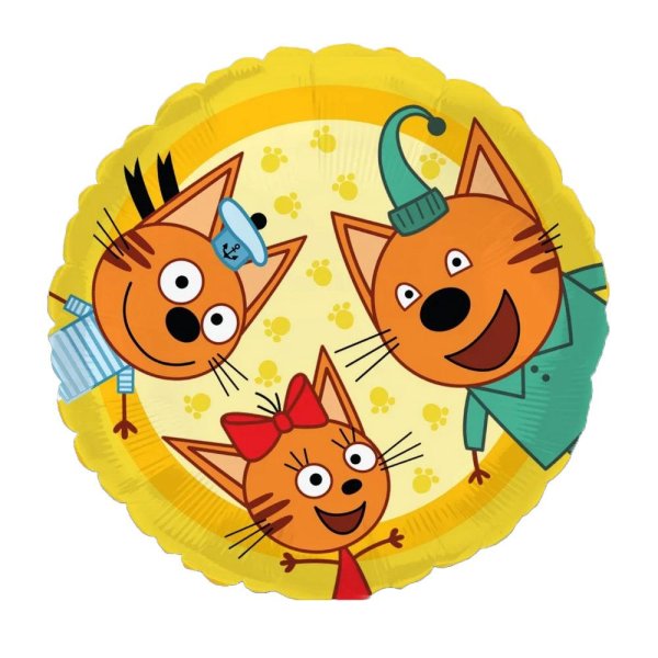 Фольгированные три кота