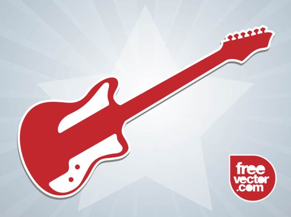 Электрогитара стикер
