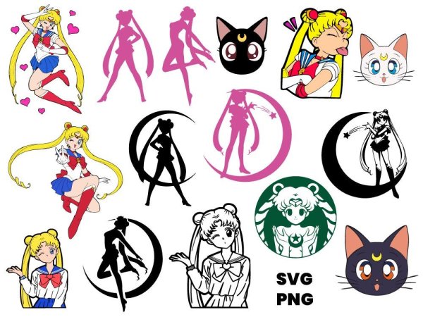 Сейлор Мун Стикеры Чиби