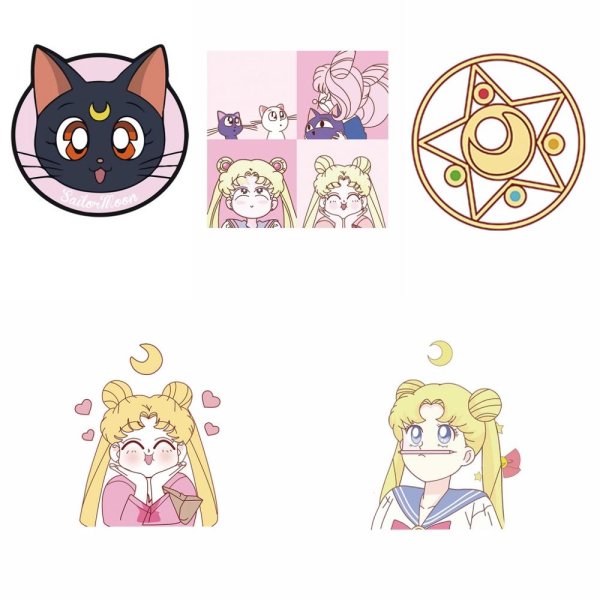 Сейлормун на белом фоне