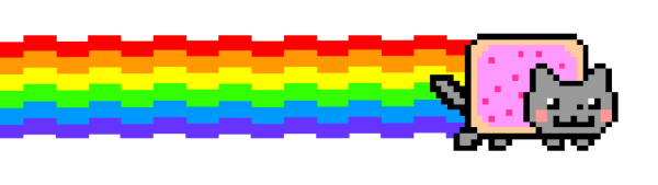 Радужный котик нян Кэт