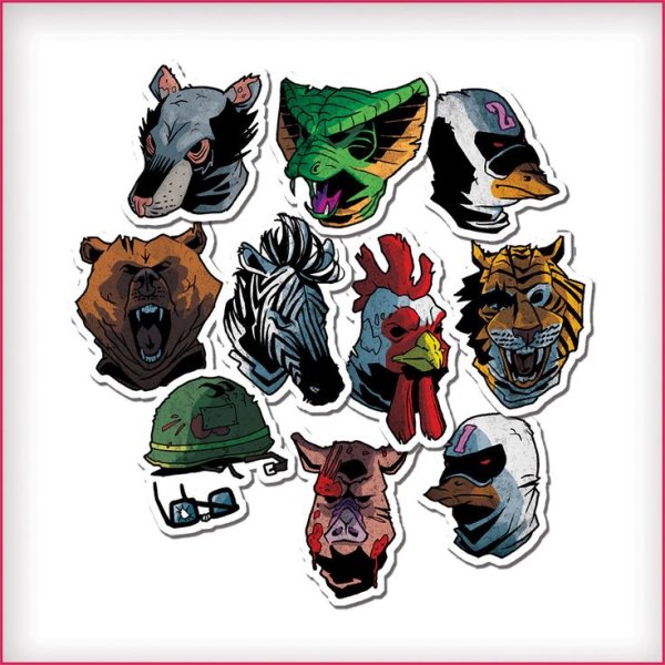 Наклейки Хотлайн Майами