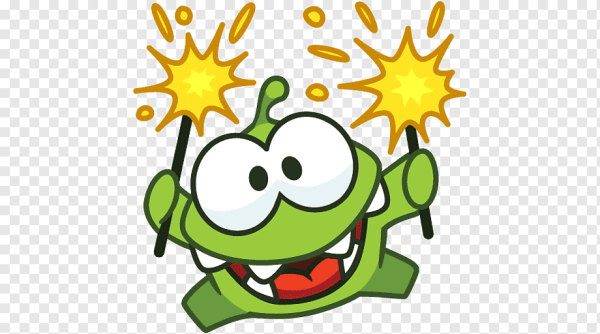 Стикеры зима с ам Нямом