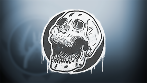 Наклейки с черепом из КС