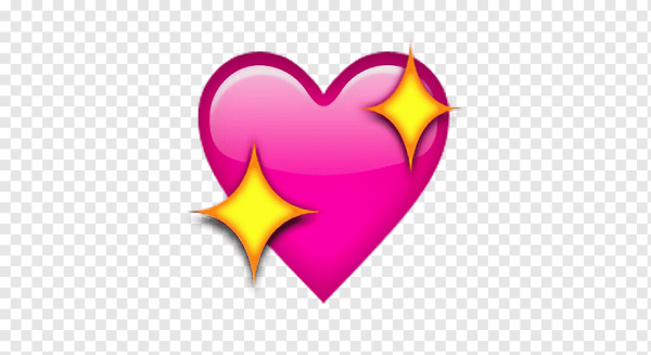 Смайлик сердечко без фона