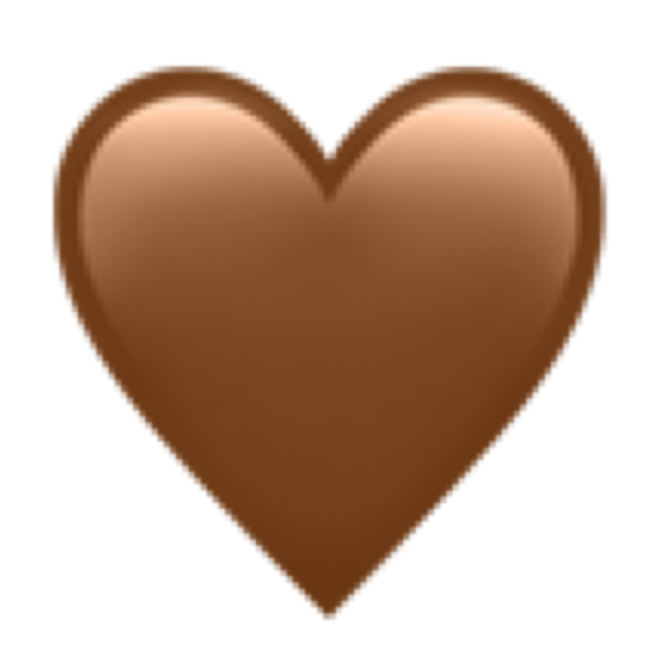 Коричневое сердечко