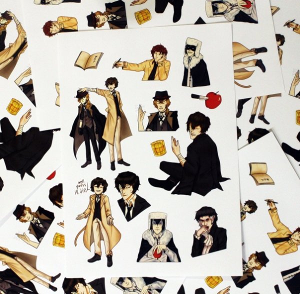 Наклейки Великий из бродячих псов