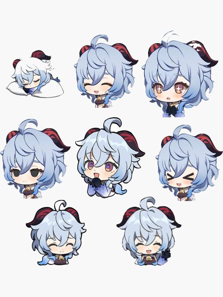 Genshin Impact наклейки