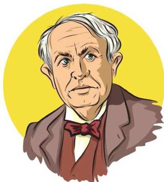 Томас Эдисон мультяшный