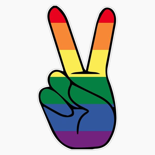 ЛГБТ на белом фоне