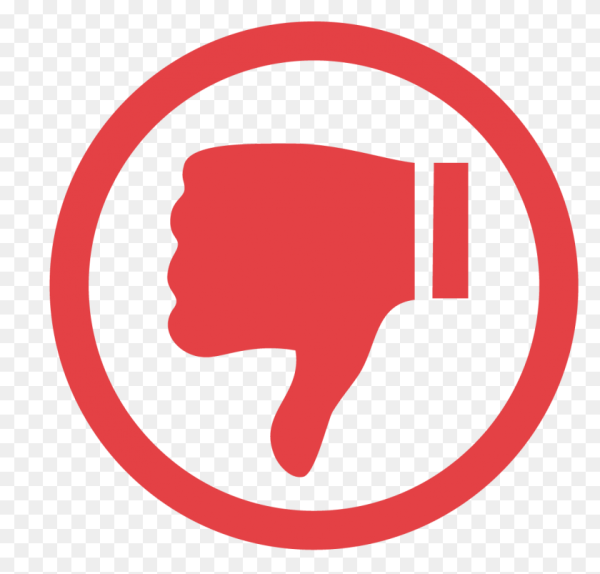 Большой палец вниз