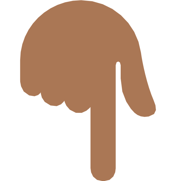 Указательный палец вниз