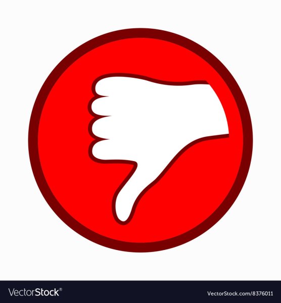 Большой палец вниз пиктограмма