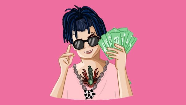 Моргенштерн в стиле аниме