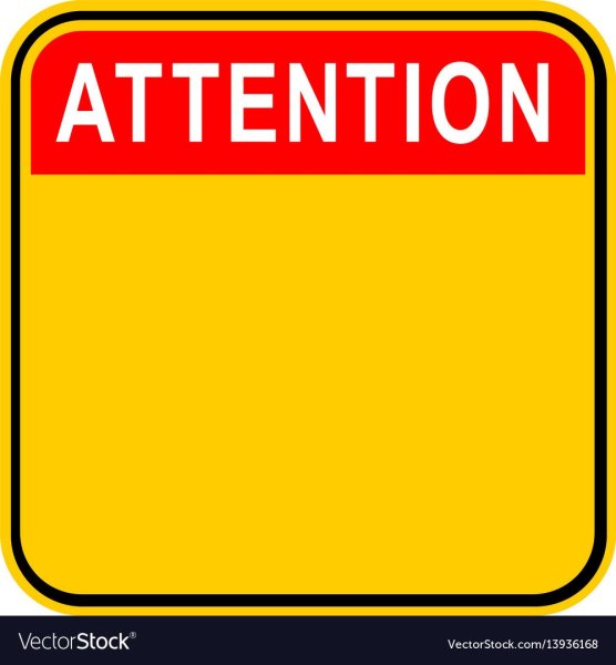 Наклейка attention