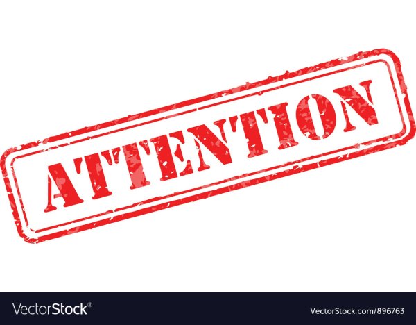 Внимание на прозрачном фоне