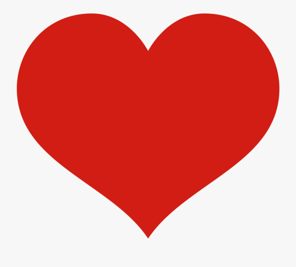 Красное сердечко