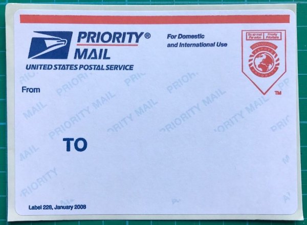 USPS priority mail International Flat rate Envelope