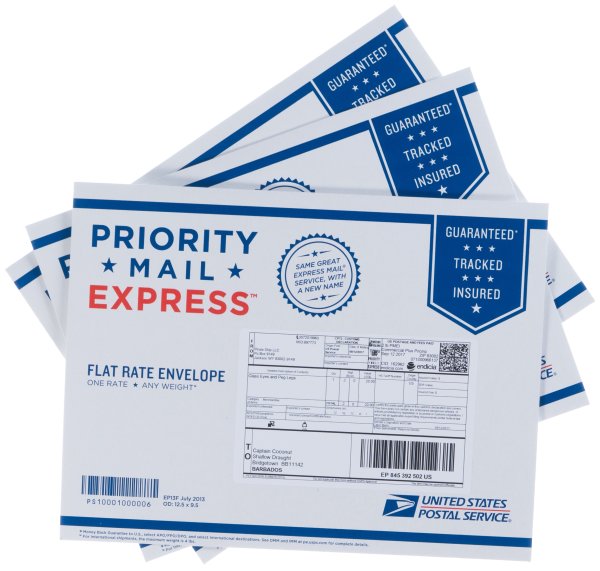 Наклейка для почты priority airmail