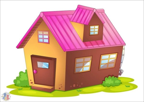 Домик стикер