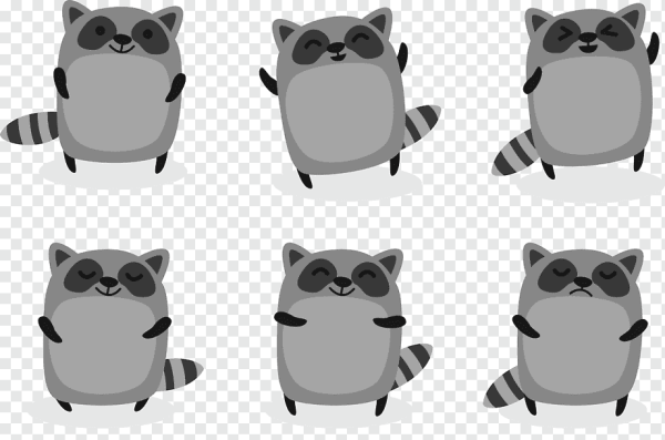 Мультяшные еноты