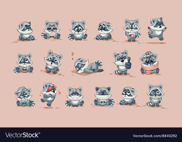 Енотик с разными эмоциями
