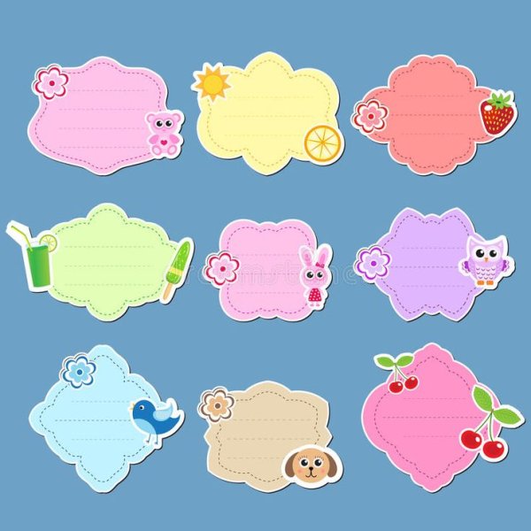 Бирки для надписей детские