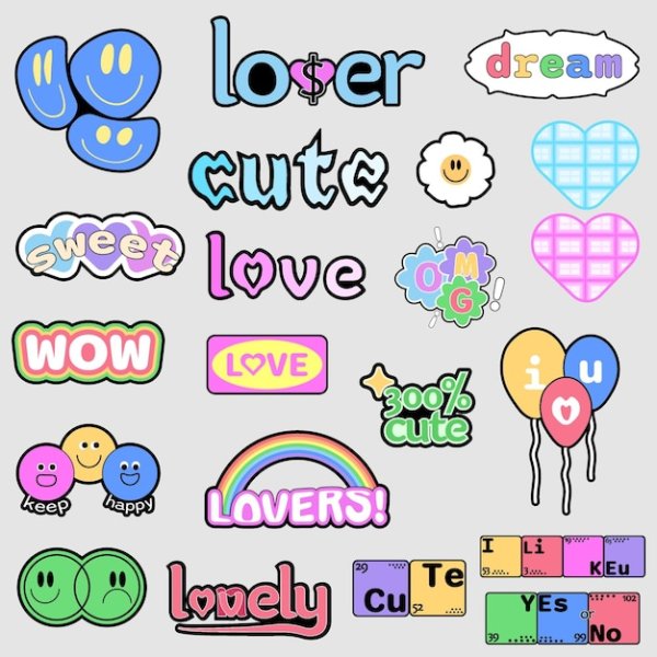 Красивые наклейки для ежедневника