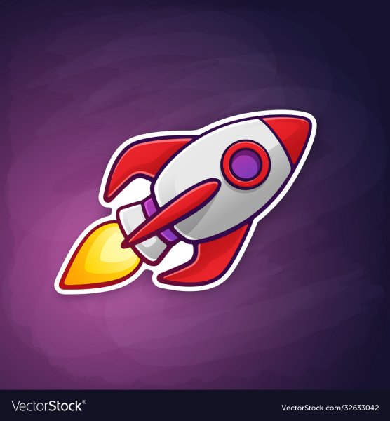 Машинка ракета в движении