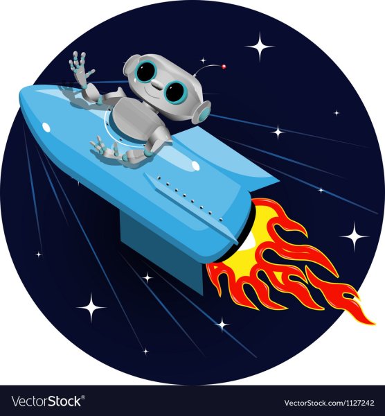 Космическая ракета вектор