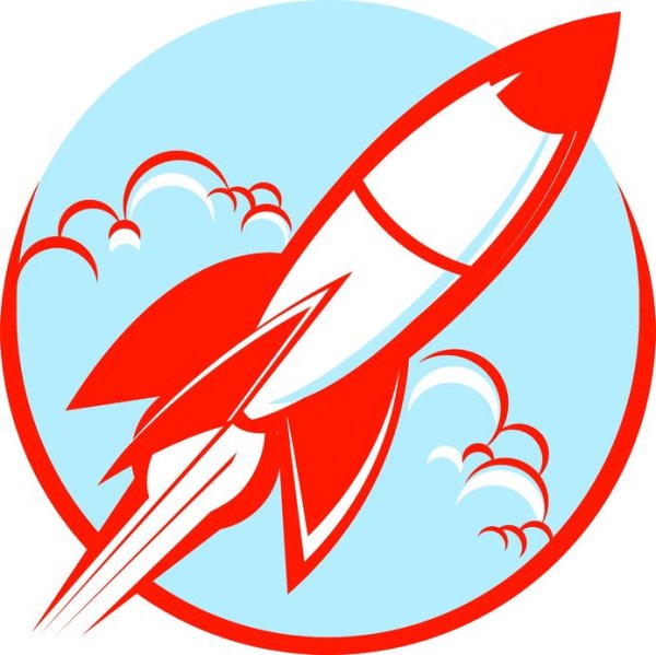 Ракета для детей без фона