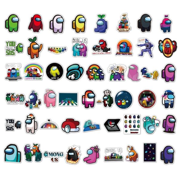 Наклейки амонг us