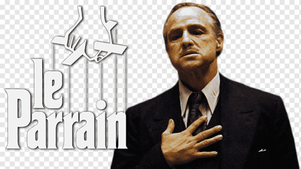 Дон Корлеоне на белом фоне