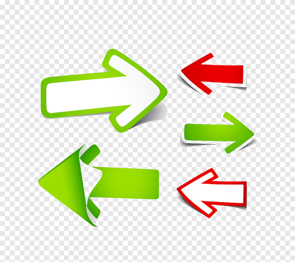 Красивые стрелки на бумаге