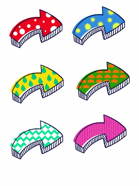 Стрелочка мультяшная