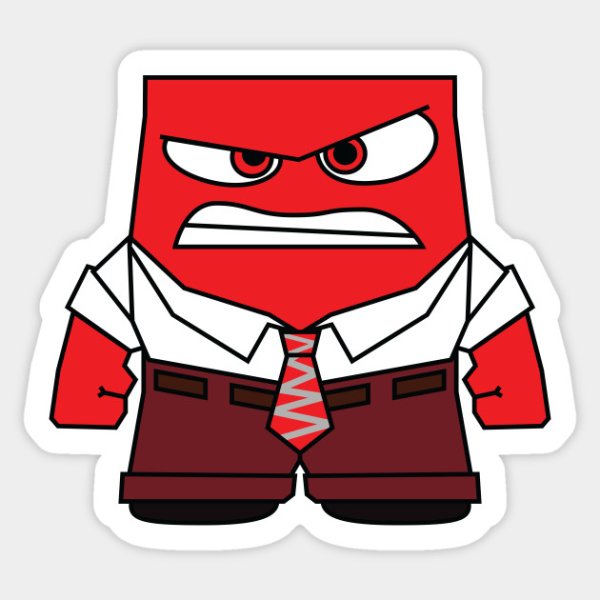 Стикер ярость