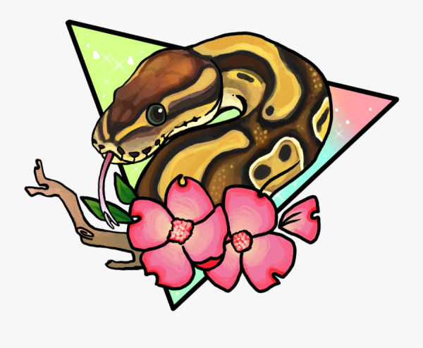 Змея стикер