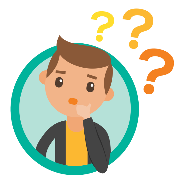 Задумчивый человек мультяшный