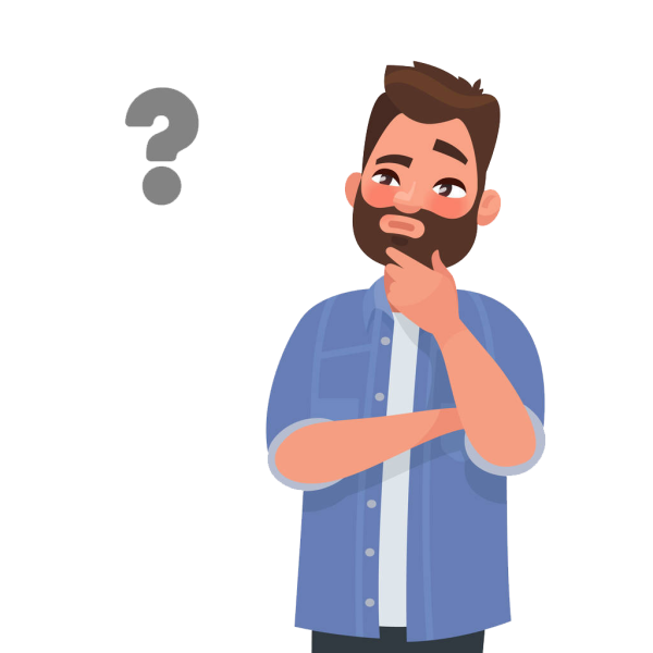 Персонаж задумался