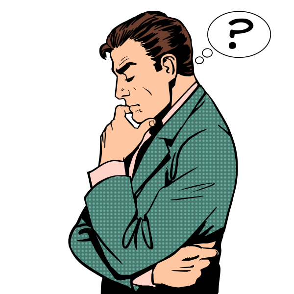 Человек думает иконка