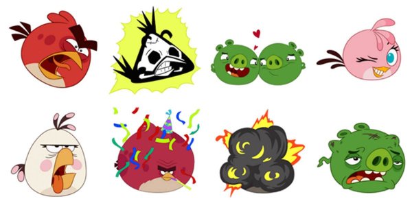 Наклейки Энгри бердз