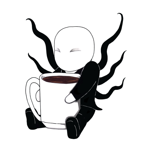 Слендермен с кофе