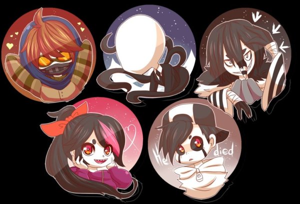 Крипипаста Стикеры для распечатки